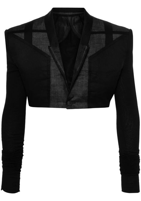 Black Cobra Micro Tatlin cropped blazer - unisex RICK OWENS | RR01D3754UMRNC09